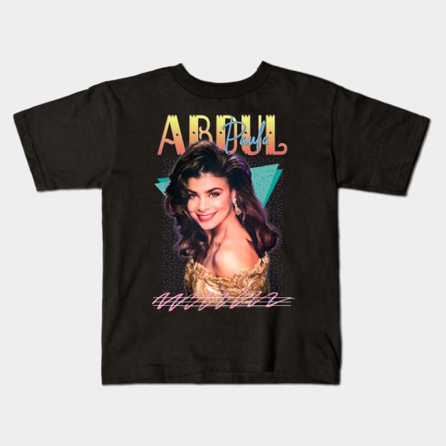 Paula Abdul 90s Retro Aesthetic Kids T-Shirt by Piomio